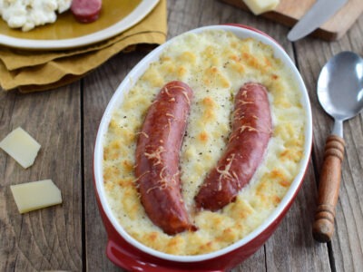 Parmentier de saucisses de Toulouse Façon Charcutière et duo de pommes -  Socopa